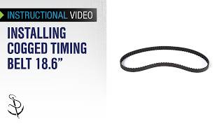 Replacing Cogged Timing Belt 18.6" for Sailrite Ultrafeed Sewing Machine