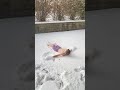Only a goalie- snow angel