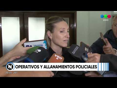 Operativos y allanamientos policiales en las últimas horas en Santa Fe y Monte Vera