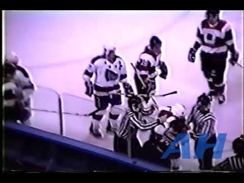 OHL Mar. 7, 1991 Cory Banika,COR v Brett Seguin,OTT (R) Cornwall Royals Ottawa 67's