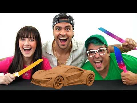 WHOEVER MAKES THE BEST SCULPTURE, WINS!!