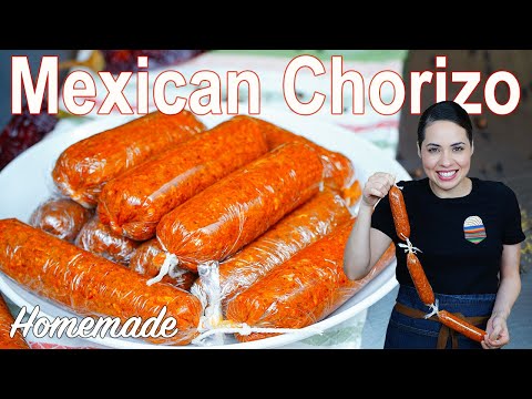 Cómo hacer chorizo ​​de cerdo casero | Receta auténtica de chorizo ​​mexicano | Villa Cocina
