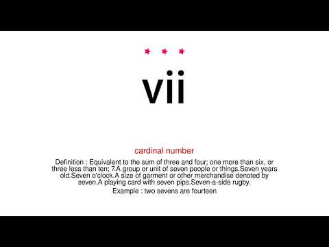 How to pronounce vii - Vocab Today