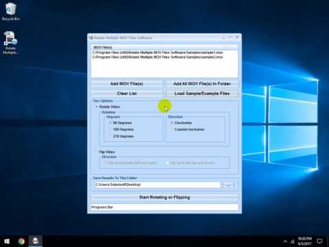 Rotate Multiple MOV Files Software