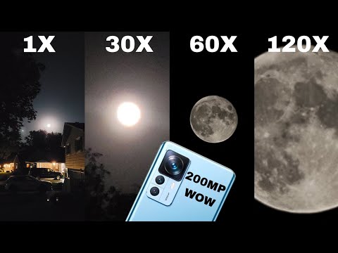 Xiaomi 12T Pro Space Moon Zoom Test | 120x Live Hands On Zoom Test