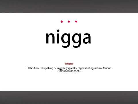 How to say nigga