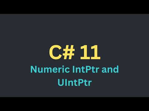 New Features C#11 - Numeric IntPtr and UIntPtr