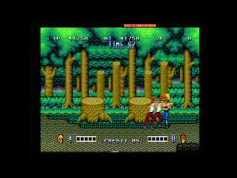 Double Dragon Arcade Fix and Enhanced Colors - Sega Mega Drive/Genesis Romhack on real console