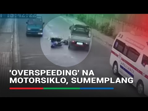 'Overspeeding' na motorsiklo, sumemplang ABS-CBN News