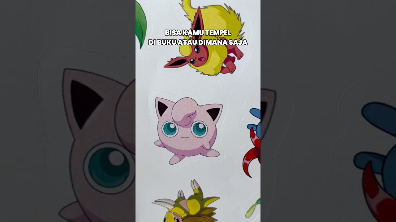 OMG LUCU BANGET! 😱 Borong Stiker Pokemon Aesthetic di Shopee | Wajib Punya!