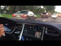 Tesla Model S Autopilot Autosteer Demonstration