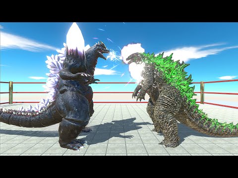 GODZILLA 2021 VS SPACE GODZILLA - Animal Revolt Battle Simulator