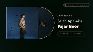 Download lagu Fajar Noor – Salah Apa Aku (Slowed   Reverb) | Lyrics | Tiktok Version mp3