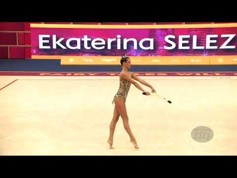 SELEZNEVA Ekaterina (RUS) - 2019 Rhythmic Worlds, Baku (AZE) - Qualifications Clubs
