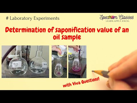 Determination of saponification value of an oil sample | Viva Questions| B.Tech, B.Sc, M.Sc