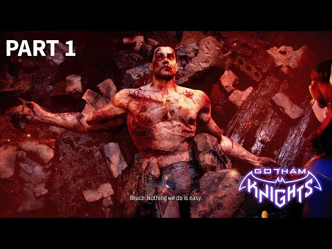 Gotham Knights Gameplay Walkthrough Part 1 - Intro & Bruce Wayne/Batman's Death Scene