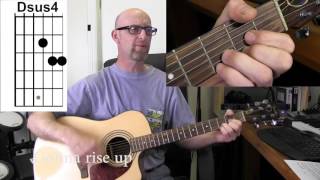 EDDIE VEDDER (Pearl Jam) - RISE  Acoustic guitar tutorial with chords/lyrics