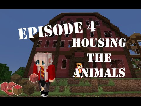 Episode 4 of Redcraft as we built a barn for all of the animals i will be collecting :D