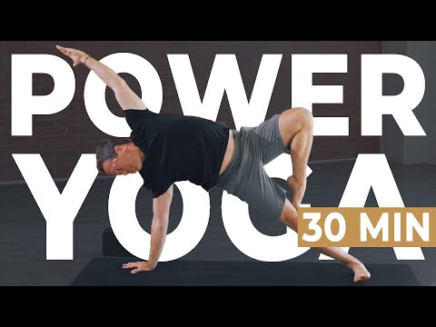 30 Mins Power Yoga Energized Workout: Strengthen Upper Body & Core!