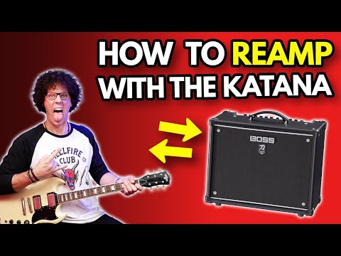 How to Reamp your Guitar Recording with the Boss Katana