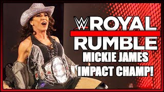 Mickie James Enters The WWE Royal Rumble As IMPACT Knockouts Champion Reaction