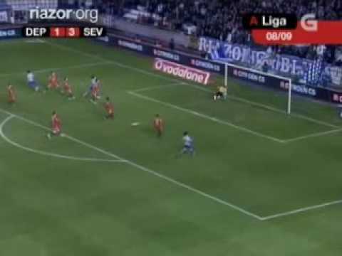 R.C.Deportivo - Sevilla F.C. (1-3) Liga BBVA 08/09 18ª Jornada