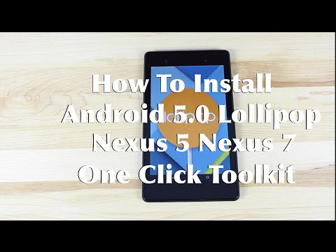comment installer lollipop sur nexus 7