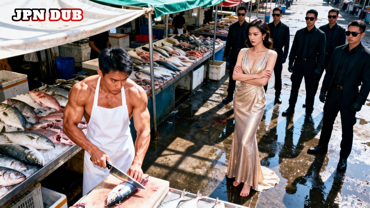 悪党が魚売りの青年の屋台を蹴り倒すも、彼の一本の電話で四大ボスが駆けつけ土下座！世界震撼！