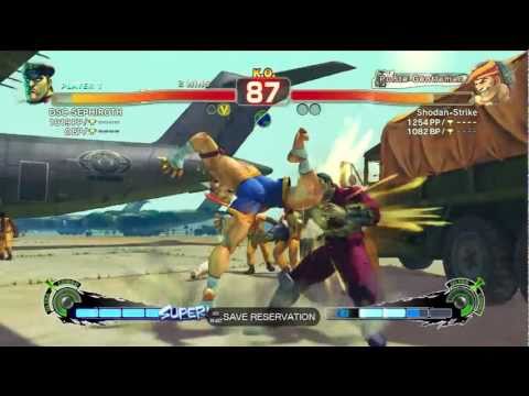 Super street fighter 4 AE online gameplay "Endless Battle Team DSC"