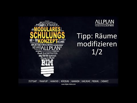 ALLPLAN ARC Top Tipps 05 Räume modifizieren Teil 1