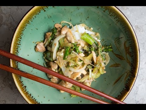 Leftover Celery & Chicken Stir Fry