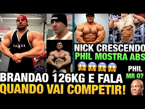 NICK GIGANTE - BRANDÃO COM 126KG E VAI COMPETIR APÓS O OLYMPIA - PHIL HEATH SHAPE ATUAL E MAIS