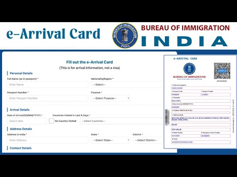 How to Submit India e-Arrival Card Tutorial