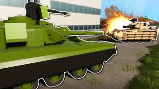 TANK BATTLE IN NEW CITY MAP! - Brick Rigs Multiplayer Gameplay - Lego Tank Battle