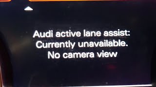 Audi A7 ADAS Camera Fault Code C110702 Repair Service and Install