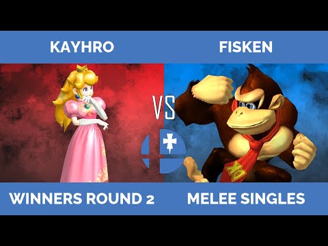 RogaSmash 192: SSBM Winners R2 - Kayhro (Peach) vs Fisken (Donkey Kong)
