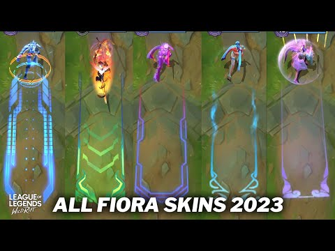 All Fiora Skins 2023 Comparison Wild Rift