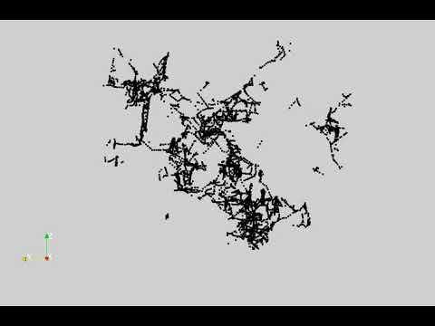 Dislocation cell structure in DDD simulation of (010) free surface Al grain
