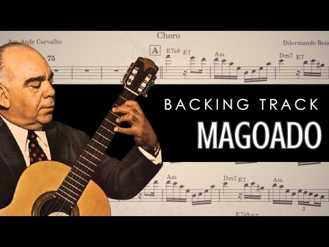 Magoado (A menor) Backing track com partitura