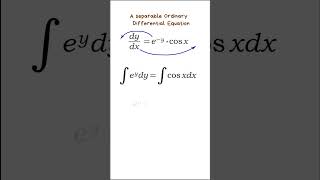 Separable ordinary differential equation: the easiest one