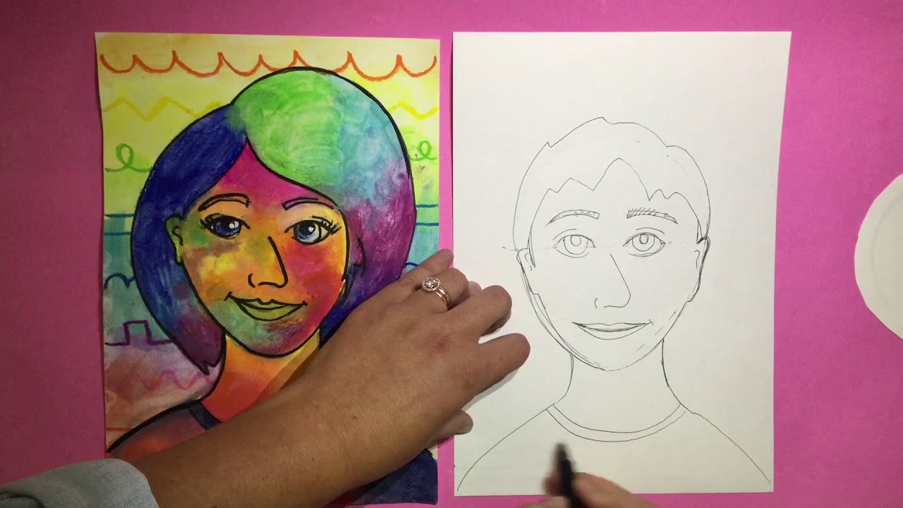 Favuism Self Portrait Grade 3