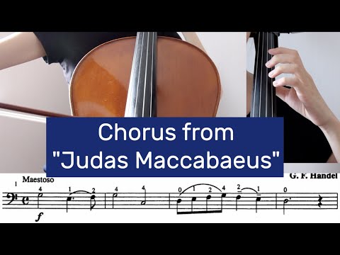 5. Chorus from "Judas Maccabaeus" - Suzuki Cello Book 2 Tutorial by Cello Studio