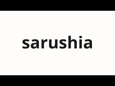 How to pronounce sarushia | サルシア (Salcia in Japanese)