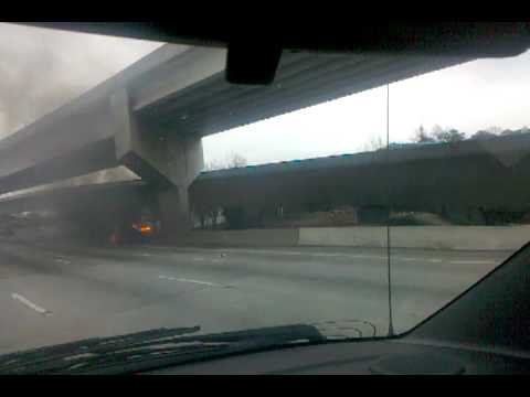 Car fire in Atlanta's,GA.