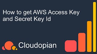 How to get AWS access key and secret key id