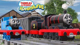 Runaway James&#39; Crash! | The Adventure Begins | Toys in Trainz Remake | Thomas and Friends