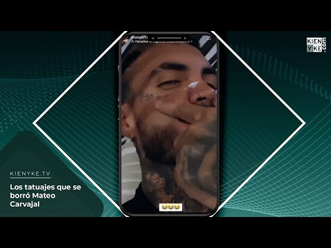 Los tatuajes que se borró Mateo Carvajal