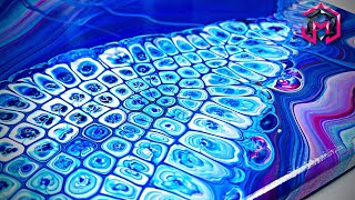 SIMPLE and ELEGANT - Acrylic Pouring Chameleon Cells and Fluid Art for Therapy and Healing