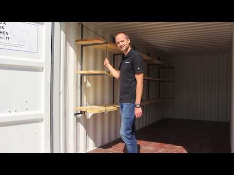 How to Install Shelving in a Shipping Container