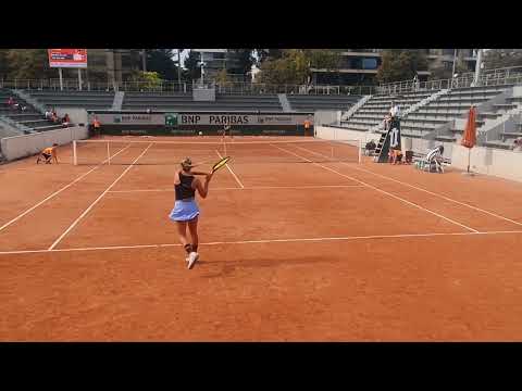 Finale Chpts France Femmes 15/16 ans - Sarah (-15) vs Délia (-4/6) - Roland Garros
